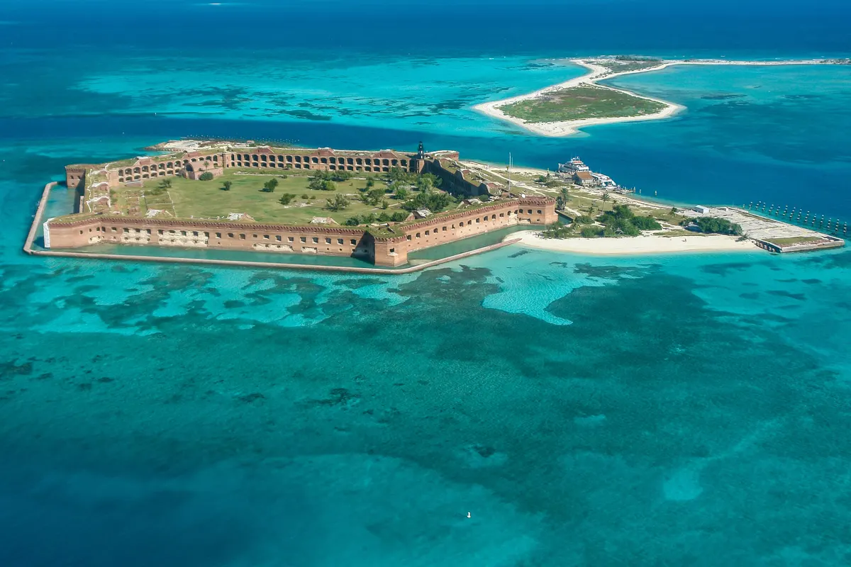 A view in Dry Tortugas National Park